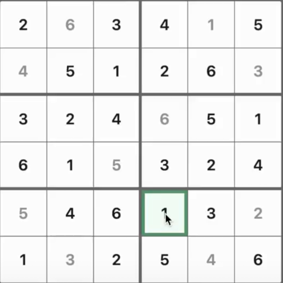 Mini Sudoku